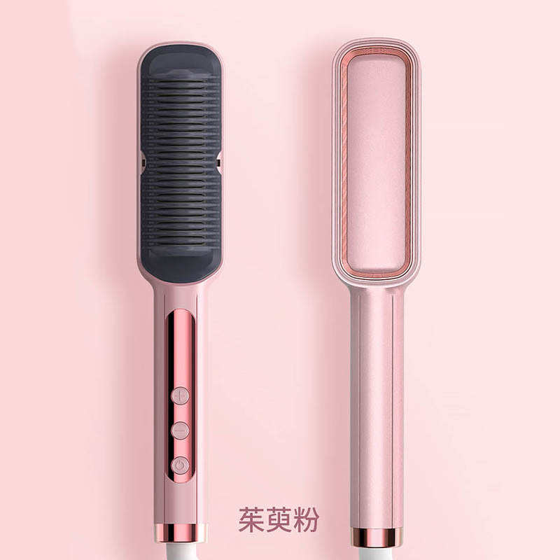 屏梳led两用梳子棒夹板直卷发直发不伤发一蓬松内扣懒人负离子
