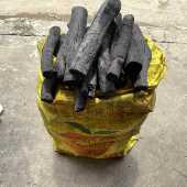 50烧斤100荔枝木炭烧烤碳耐钢纯碳白炭高温HFH炭烤火取暖木围炉煮