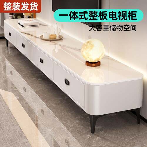 电视柜客厅家用轻奢高级感现代简约小户型落地2026新款电视机柜子