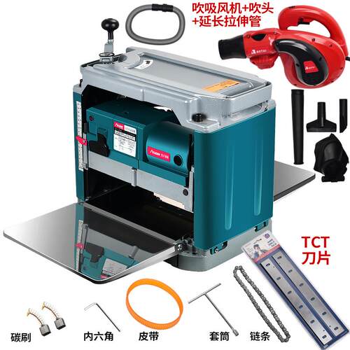 高档木工动工具压家用刨电机单面大功率台式电小型刨刨机
