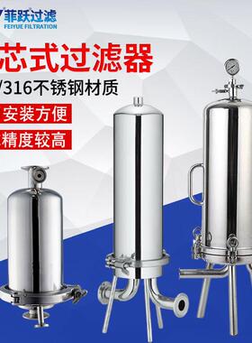 保安过滤器卫生级折叠过滤芯医生物芯多芯式不锈钢精密过滤器