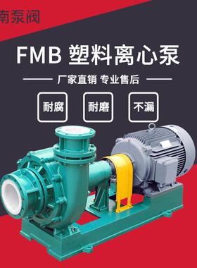 FMB50-40-200塑料耐腐蚀水泵 耐酸液体增压泵 单级化工离心泵