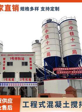 120型工程式混凝土搅拌站搅拌机大型项目适用水泥砂浆拌合设备