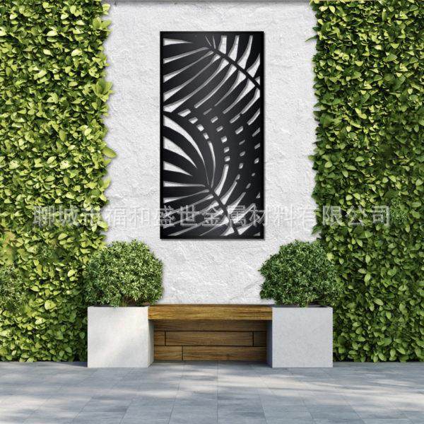 切割镀锌板屏风别墅钢板围栏学校围墙栏杆不锈钢花样景墙图案