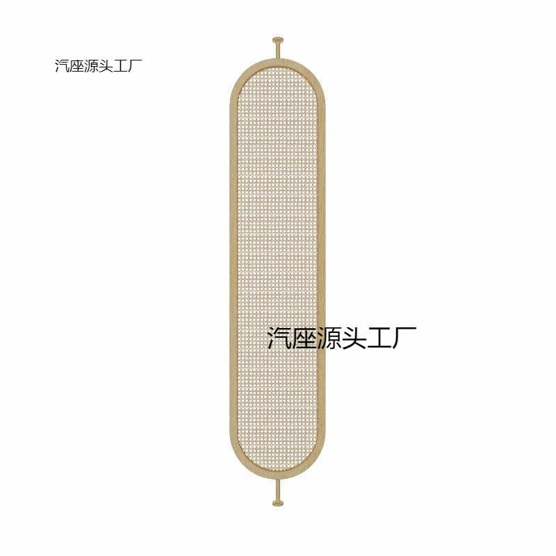 藤编屏风隔断客厅新中式顶天立地酒店旋转日式入户正对门玄关遮挡