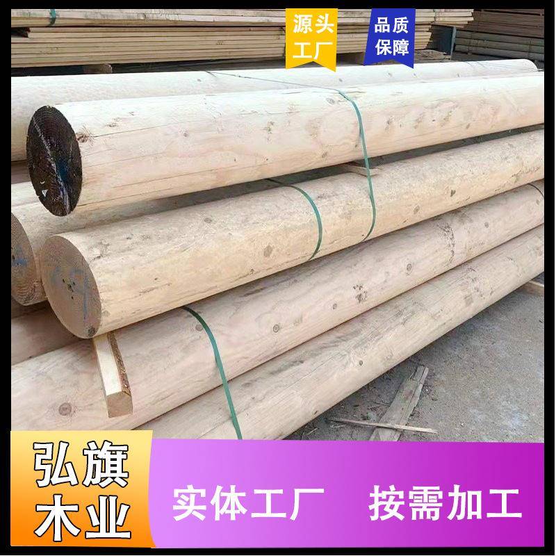户外凉亭防腐碳化木工地建筑木方铁杉白松方木基建支模板实木条