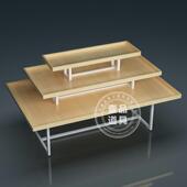 壹品展库示储陈列架三层角钢货架展示架货铁架子置物架多层超市仓