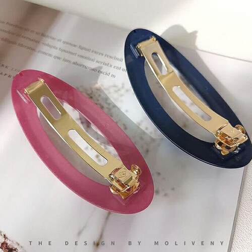 Fashion Matte Snap Hair Clips for Women Hairpin Hairclips Ha