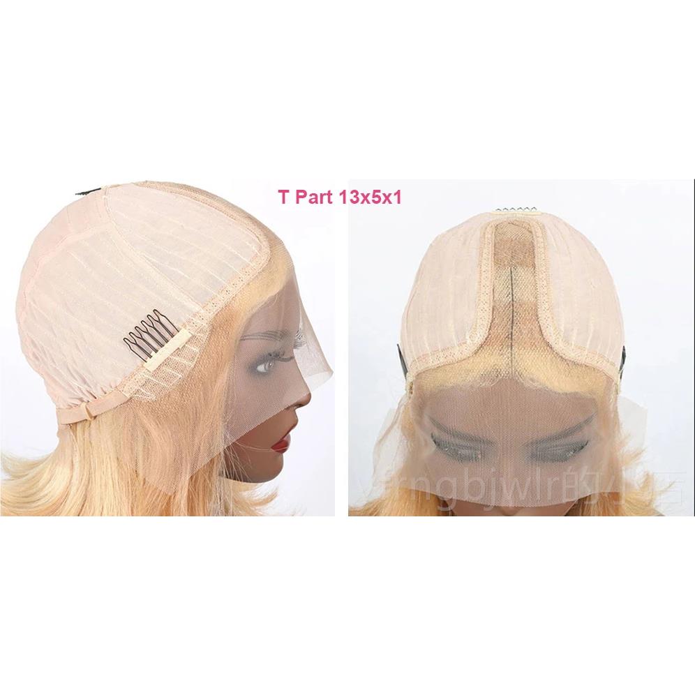 新款许昌假真人发丝半蕾a丝手织波波头套前蕾丝#6 13 13x4 lce 发