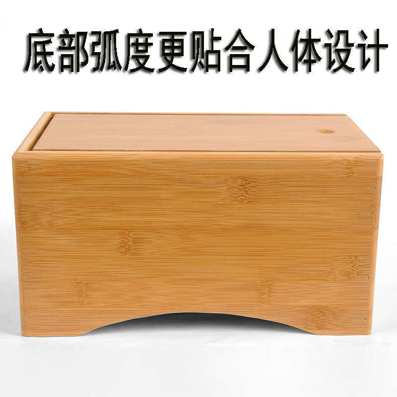 竹制腰腹背部艾灸盒艾绒艾条艾灸器具艾灸箱温灸器针灸熏艾盒