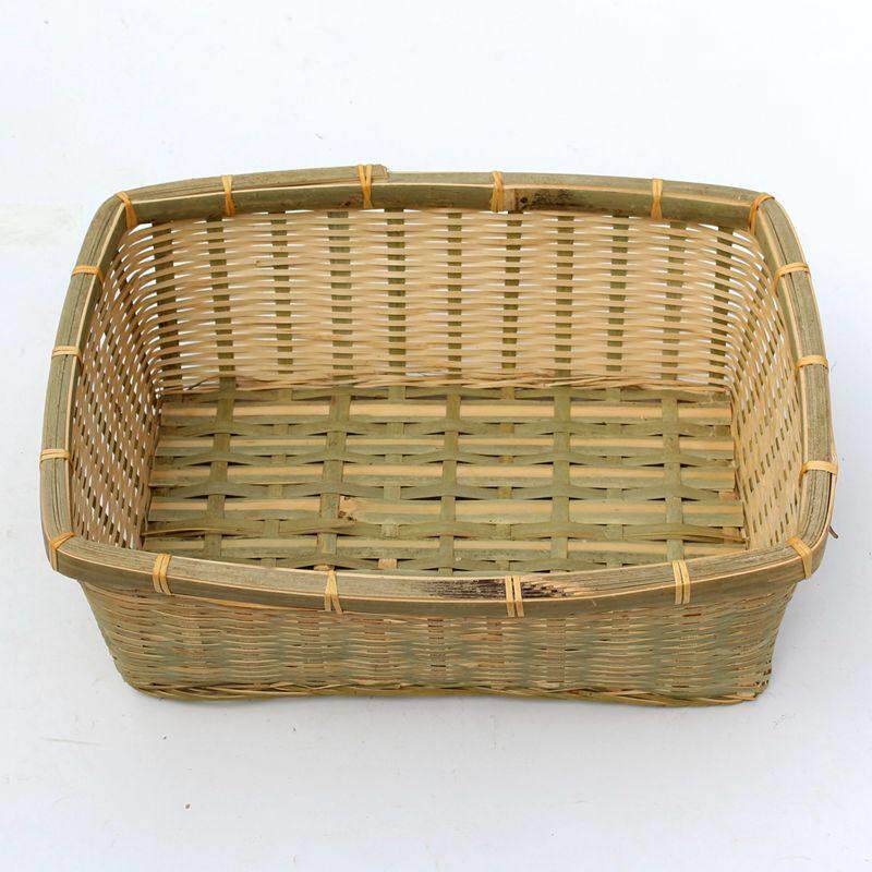 竹编织品收纳筐手工箩筐商用竹篮长方形竹篓竹筐竹子长方形竹蓝