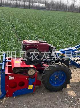 2023新款家用挖大蒜机手扶车带刨大蒜机配套大蒜收获机农用起收机