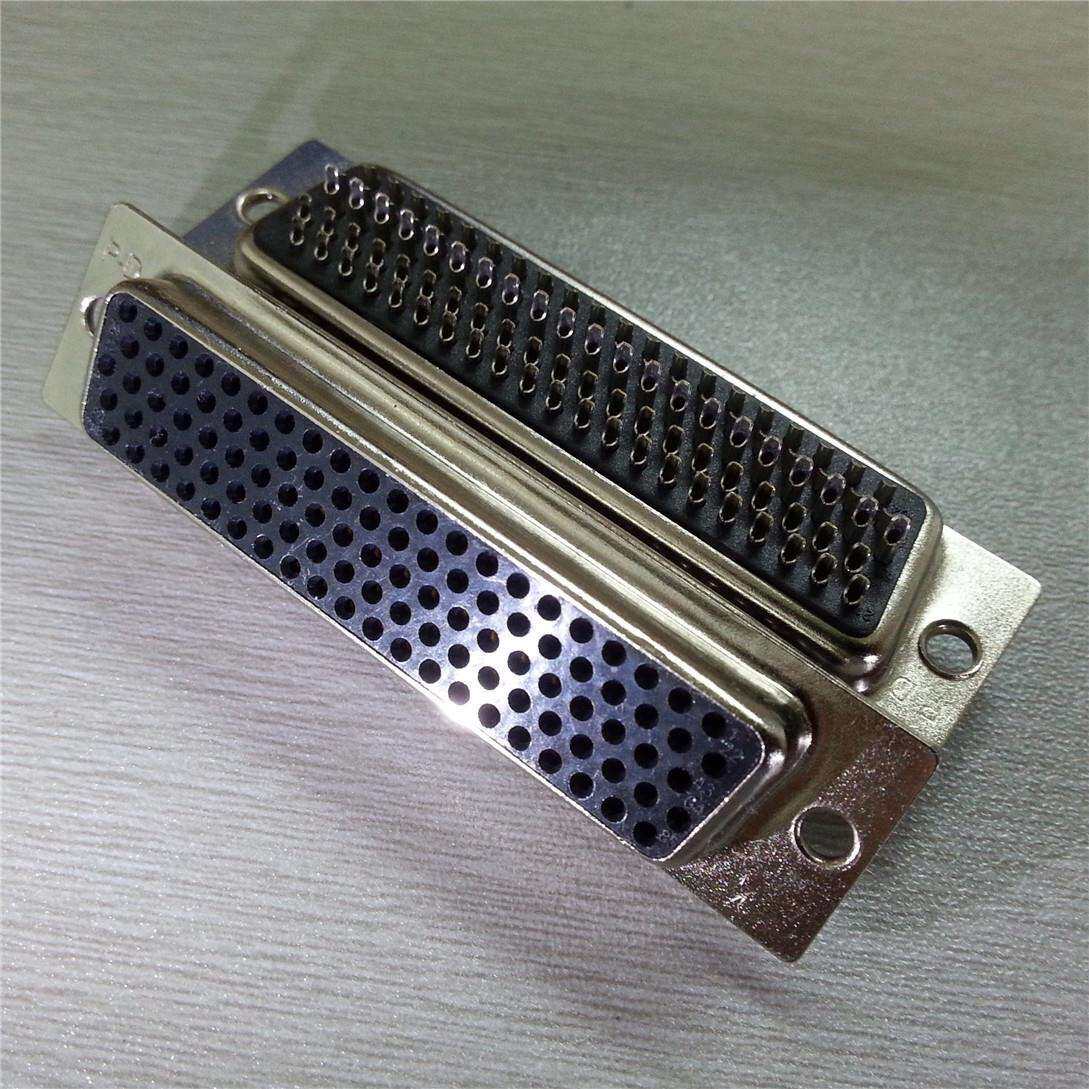 黑胶壳冲针连接器 焊线d-sub104PIN电脑VGA母座插头 HDB104针接头