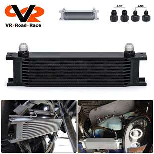 改装 汽车燃油系统冷却器10层可带AN8AN6转接头 汽配AN10英式