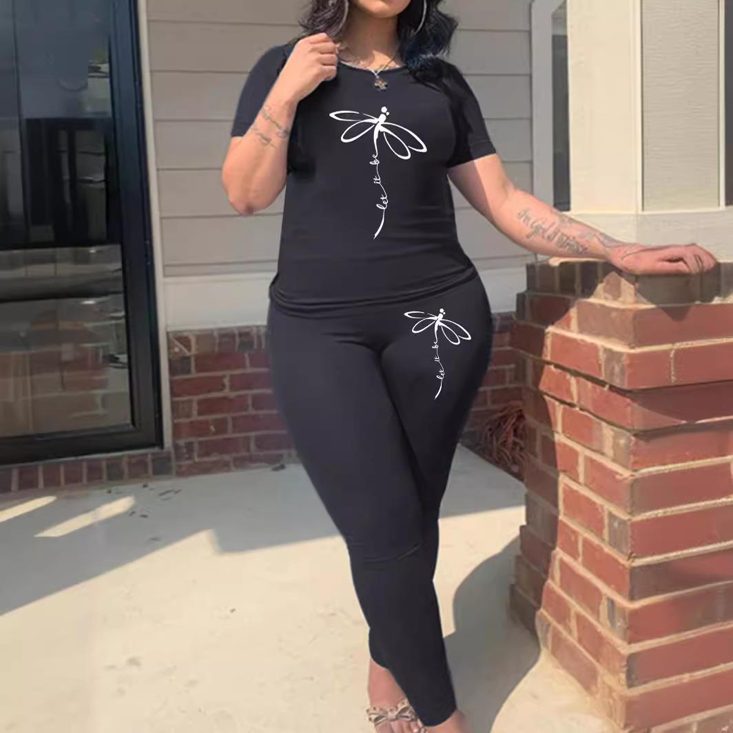 Womens clothing pattern womens plus size suit two piece set