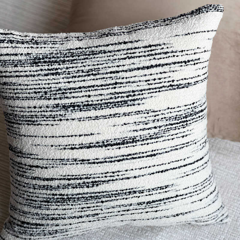 【动感条纹】圈圈绒感抱枕客厅沙发方靠垫可拆洗床汽车靠背含芯