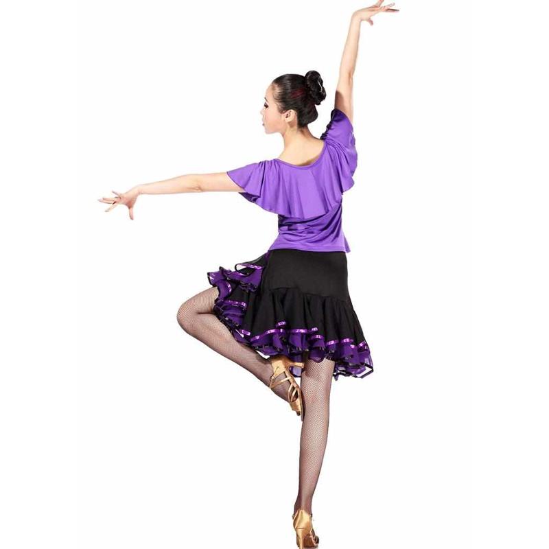 钻短裙裤安全服荷叶镶拉丁舞内舞蹈广场拉丁衣雪带纺套裙新款舞上