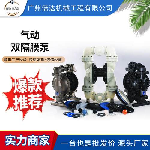固瑞克气动双隔膜泵HUSKY716系列1/2英寸 D53211塑料泵聚丙烯泵