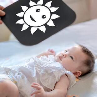 Black Stimul Montessori Toys Contrast Visual High Baby White