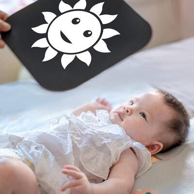 Montessori Baby Toys Black White High Contrast Visual Stimul