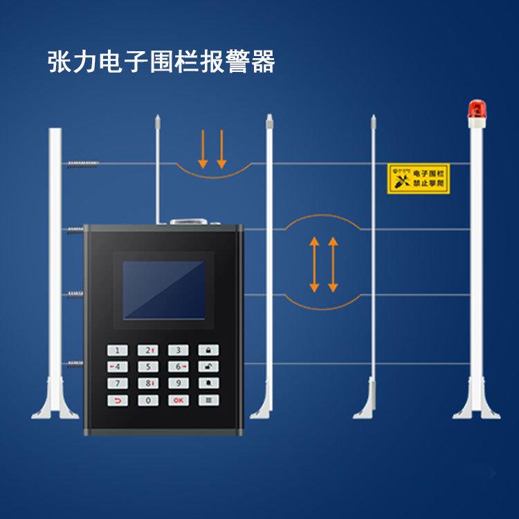 张力围栏报警器 深圳艾礼安围墙张力式电子围栏报警器