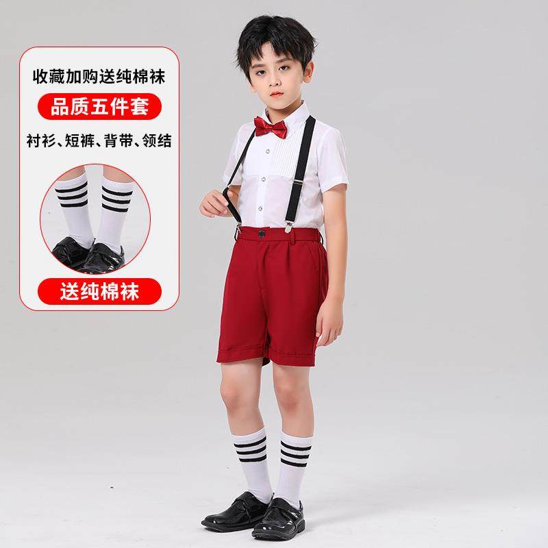 高档童表演服装女童蓬松纱工裙男童装儿裤小学生诵合唱朗表演服装