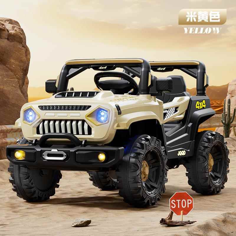 儿童四轮玩具车可坐人男女孩电动遥控车大号工程车四驱动越野汽车