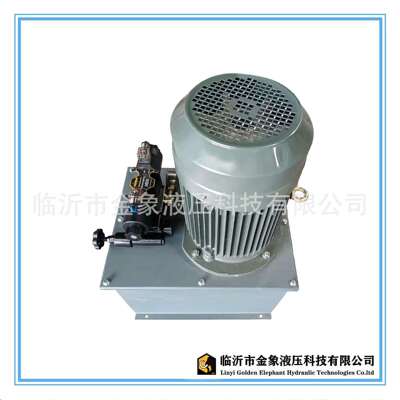 液压系统液压泵站5.5KW立十通径一连带手动溢流齿轮泵3系55L泵站