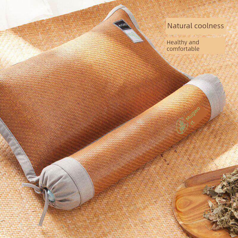 元梦家纺枕颈枕爱香夏日清凉枕两件套不塌陷可拆卸颈枕家用枕芯