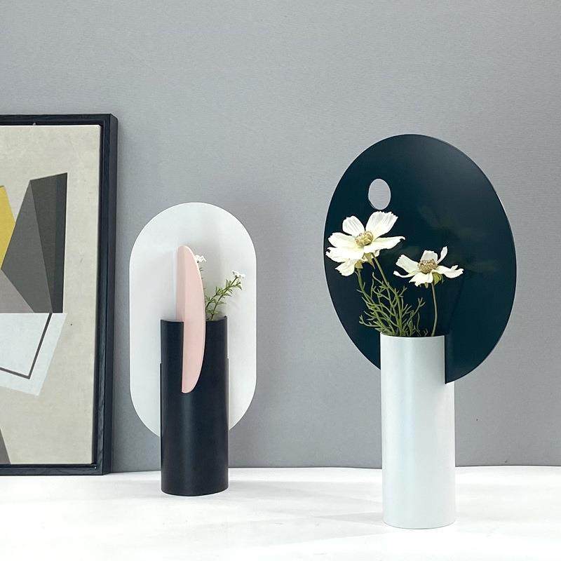 北欧现代创意几何花瓶插花花器金色粉绿色摆件软装饰品餐桌样板房,机械设备,其他机械设备,淘宝优惠券,粉丝福利购,淘宝优惠卷