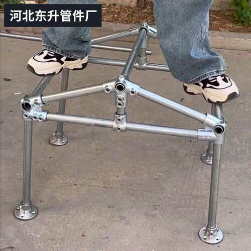 可做遮阳棚配件鸡舍连接件棚子镀锌管移动架子阳光房连接件狗笼