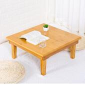 楠折qw 88956竹叠炕形桌饭桌实木质正方飘窗榻榻米桌子长条桌小茶