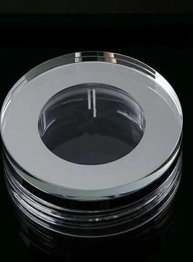 。高山流水双层水晶玻璃杯盖配件通用透明密封圈食用级硅胶防漏单