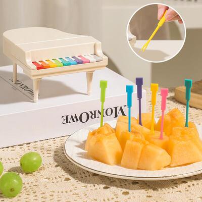 New Piano Fruit Fork Home European Style Set Fruit Skewers C