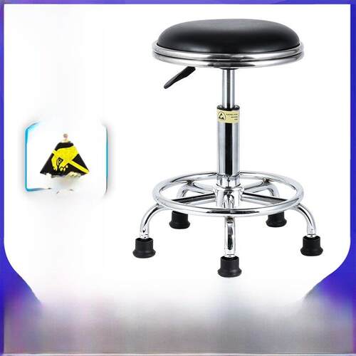 Pu皮革防静电圆凳无尘车间工厂流水线医院学校实验室可调节转椅