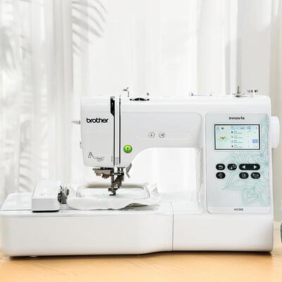 兄弟M330E电脑家用绣花机名字贴机器全自动刺绣商用小型迷你绣字