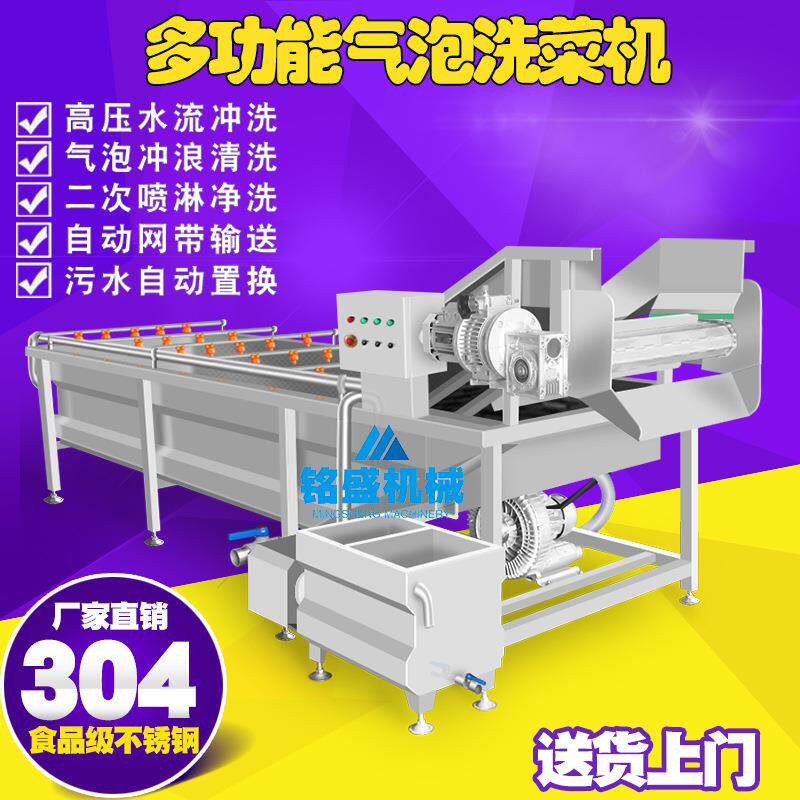 新品款冬笋清洗机机 全自动薯仔洗菜机 喷淋式胡萝卜气泡清洗设备