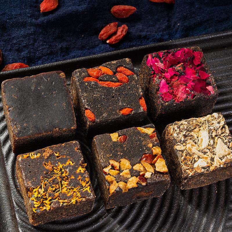 云南黑糖古法黑糖玫瑰桂花老姜大枣老红糖手工红糖独立包装