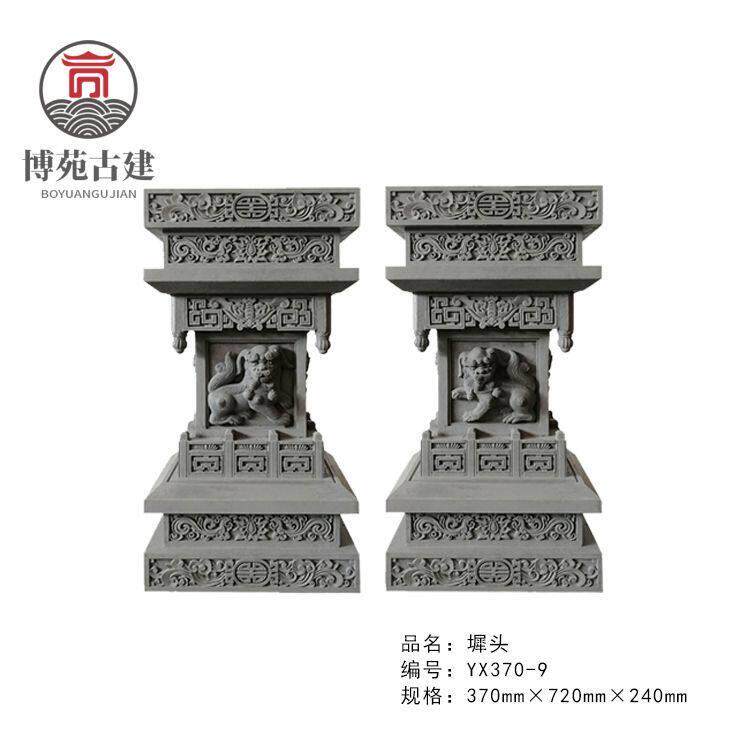 仿古中式门头墀头四合院门头中式门楼装饰浮雕门神挂件古建砖雕图片