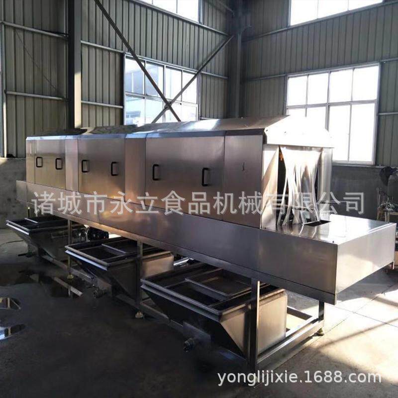 全自动连续式塑料箱子清洗机 周转筐高压水流冲洗设备 食品机械