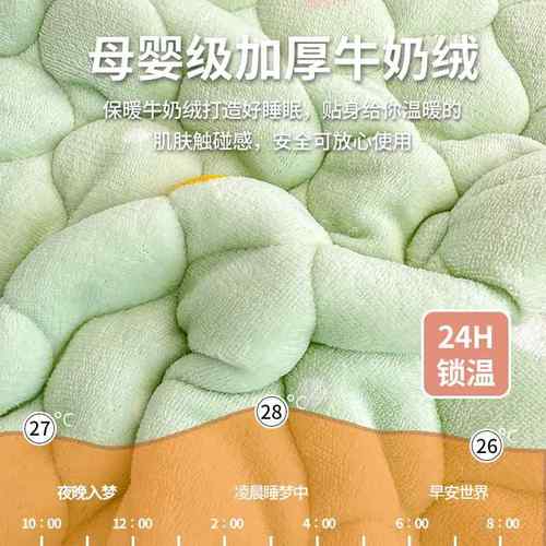 珊瑚奶绒夹棉笠单件床罩带花边床垫护罩床20240827冬季保牛暖席梦