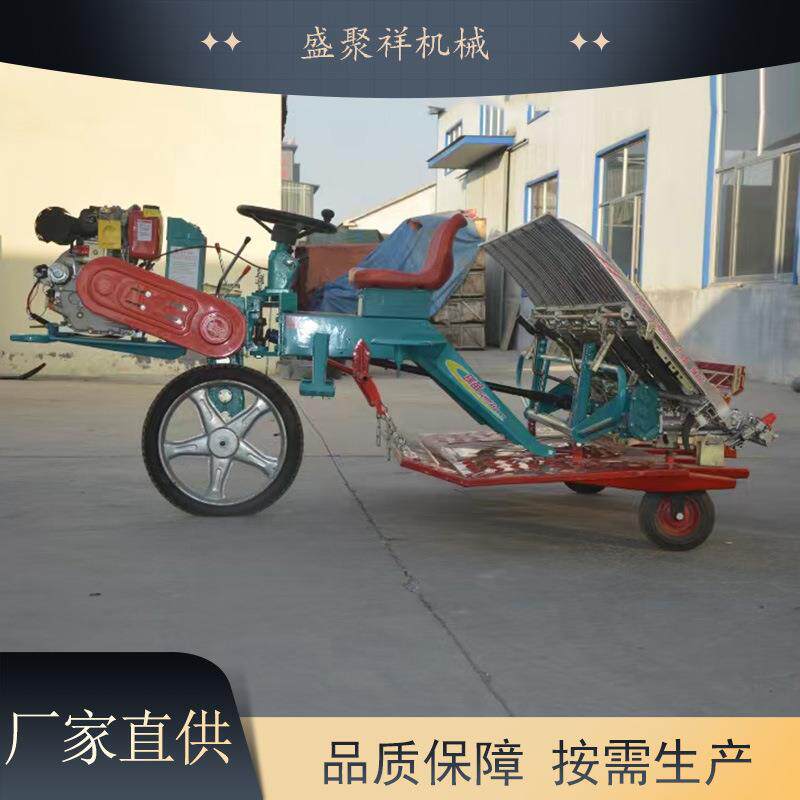 盛聚祥水田电启动 小型栽苗机6行水稻插秧机 秧苗定植机