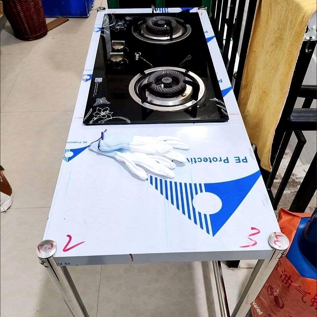 饭店商用汤桶燃气灶工作台不锈钢工作台开孔灶台架汤锅定制架子