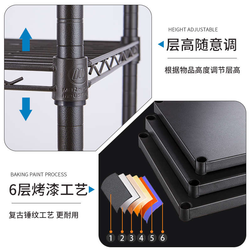 美之高思想者系列DIY置物架配件网片自由组合厨房卧室客厅电视架