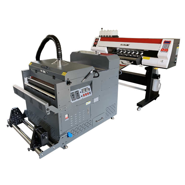 70白墨双头烫画打印机抖粉机服装印花机撒粉烘干一体机柯式烫画机