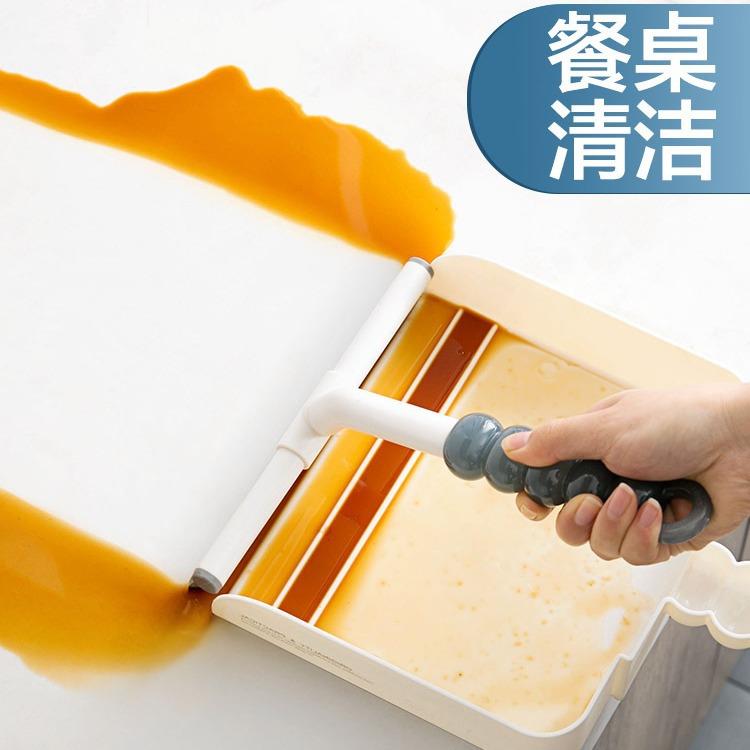 清沐居橡胶餐桌擦刮板簸箕套装家用多功能清洁工具窗户玻璃刮水器