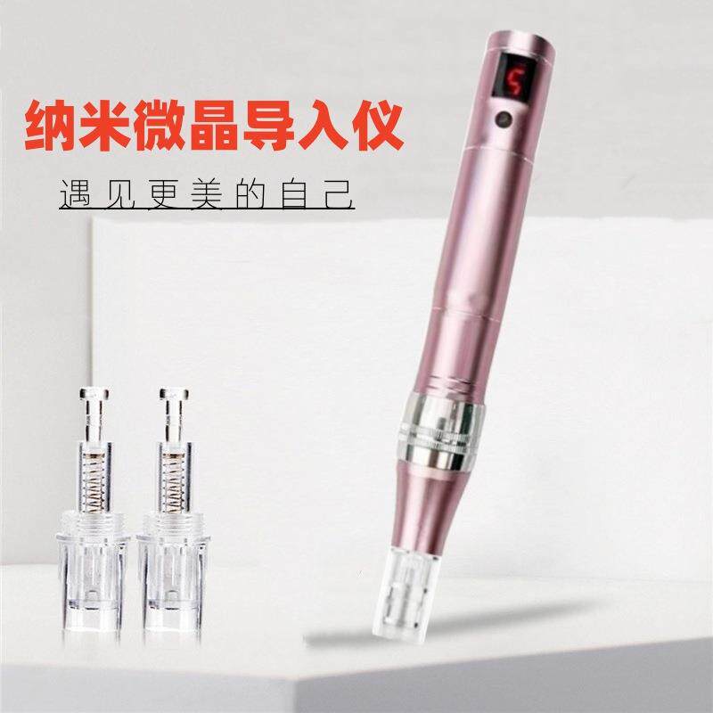 电动微针笔纳米电动微针导入仪中胚层水光MTS飞梭仪螺旋口微晶笔