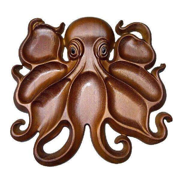 Octopus Charcuterie Platter Ocean Themed Cheese Bread Board