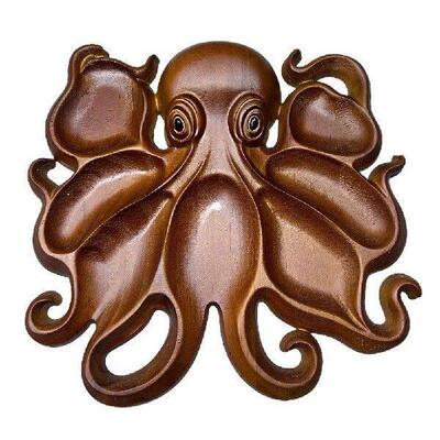 Octopus Charcuterie Platter Ocean Themed Cheese Bread Board