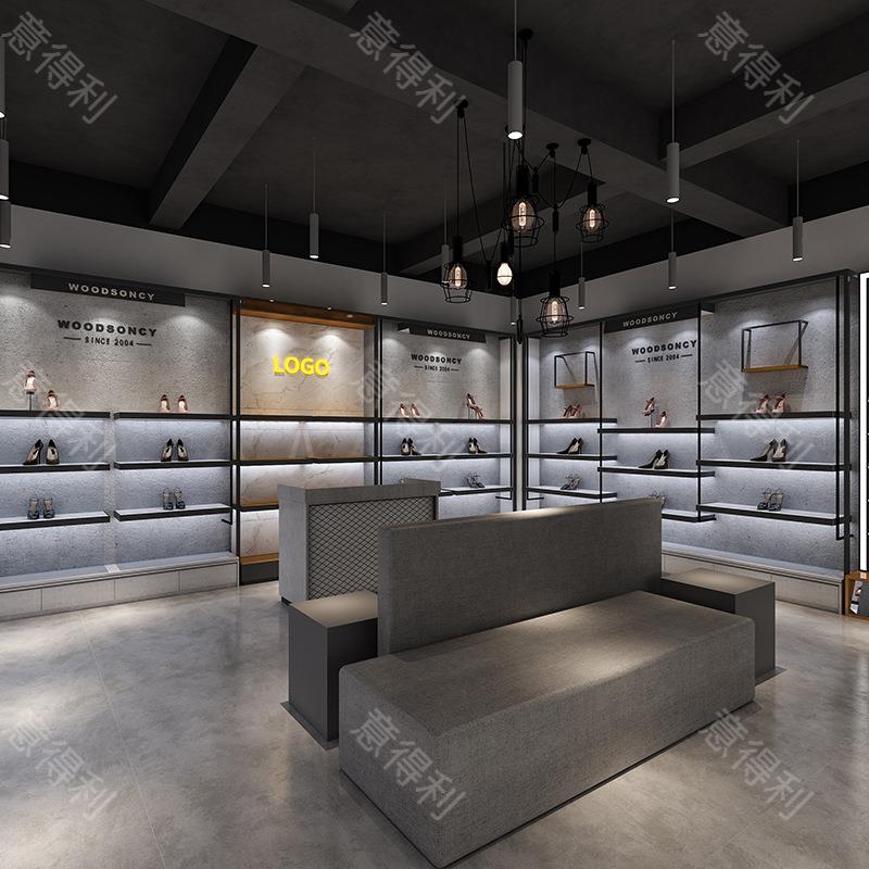 高/端皮具柜店鞋展柜木质烤漆陈列柜展眼示镜展示架厂家可加工展